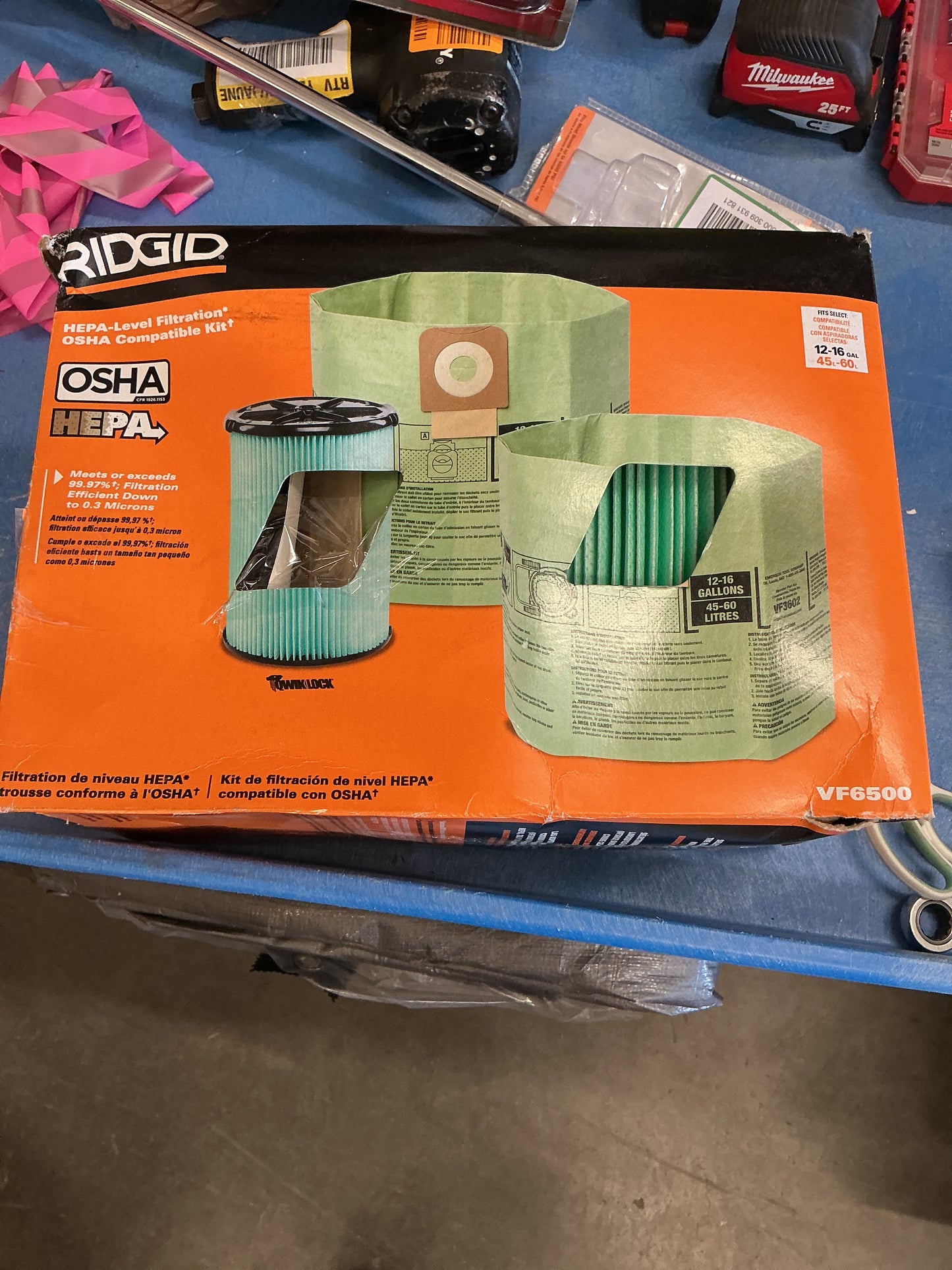 Rigid HEPA Level filtration kit  VF6500