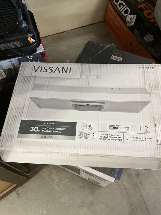Vissani 30” Under Cabinet Range Hood White
