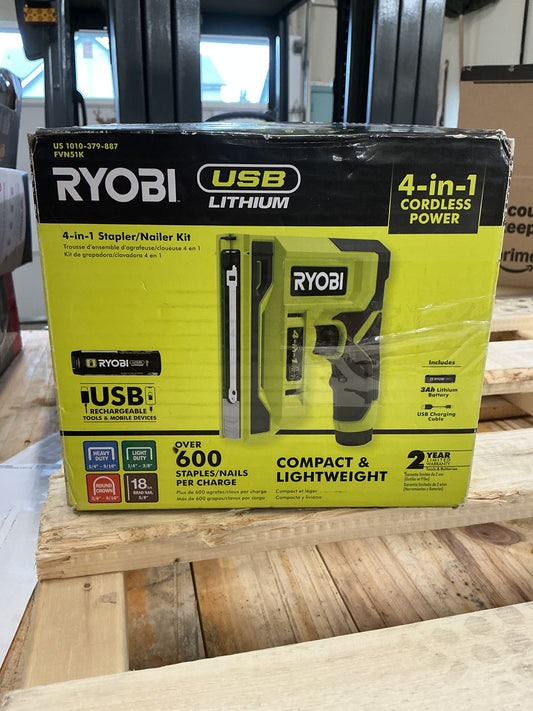 Ryobi Stapler/Nailer 4 in 1