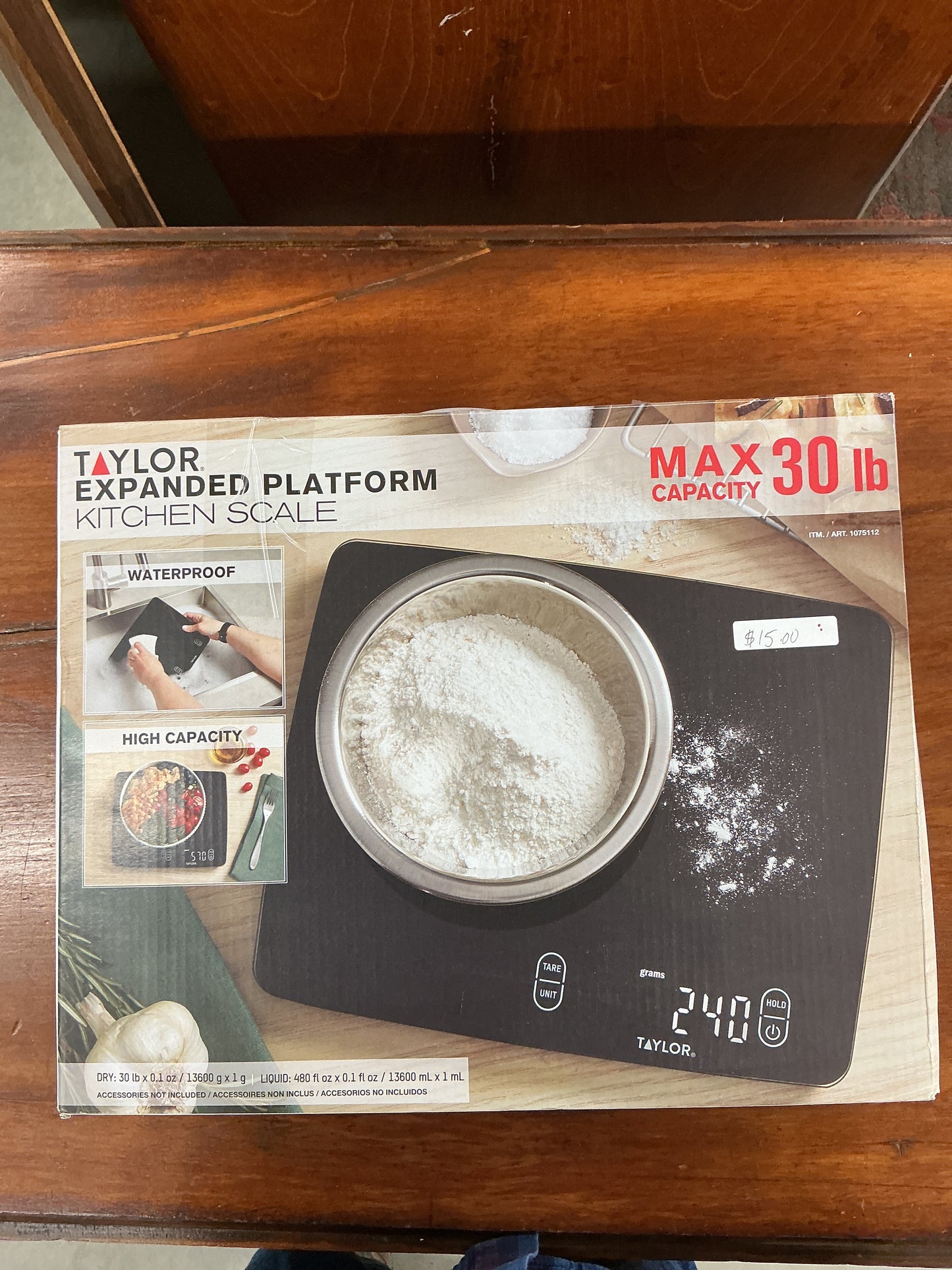 Taylor expanded platform kitchen scale