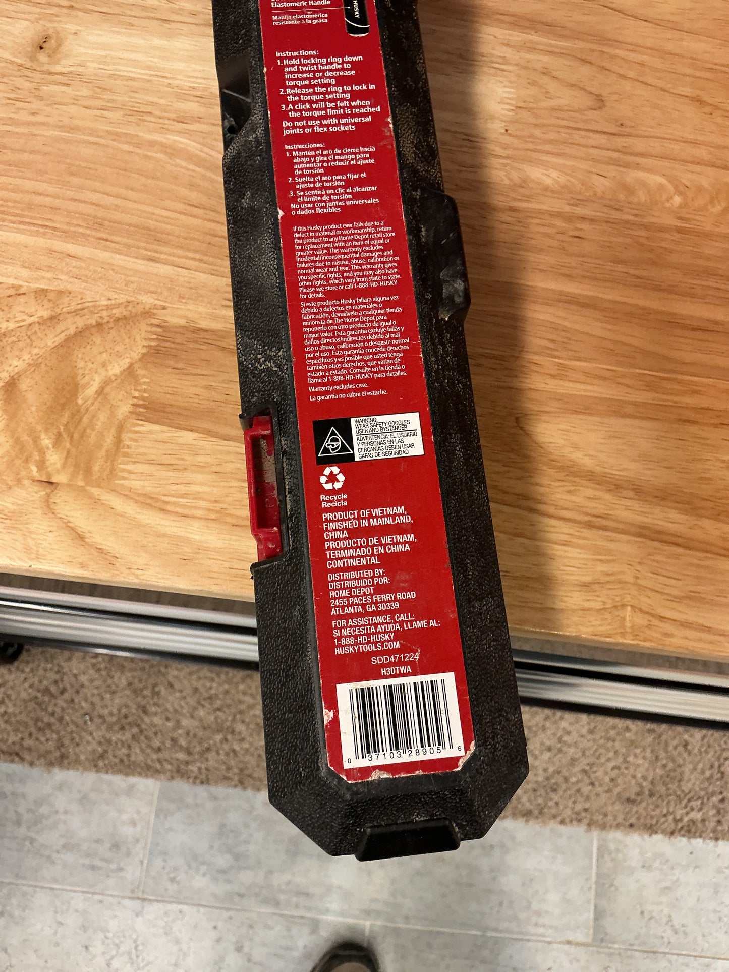 Husky 3/8" drive torque wrench