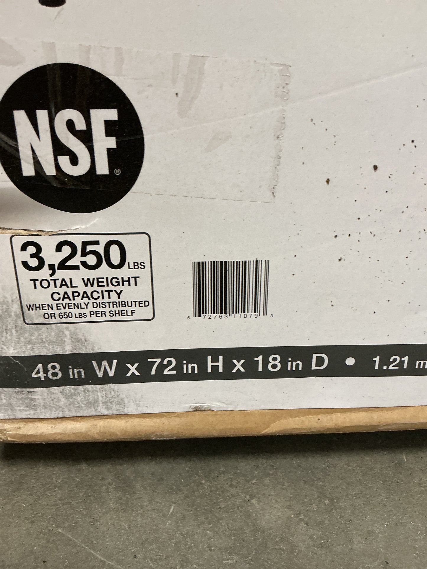 HDX 48”W x 72”H x 18”D 5 shelf storage unit