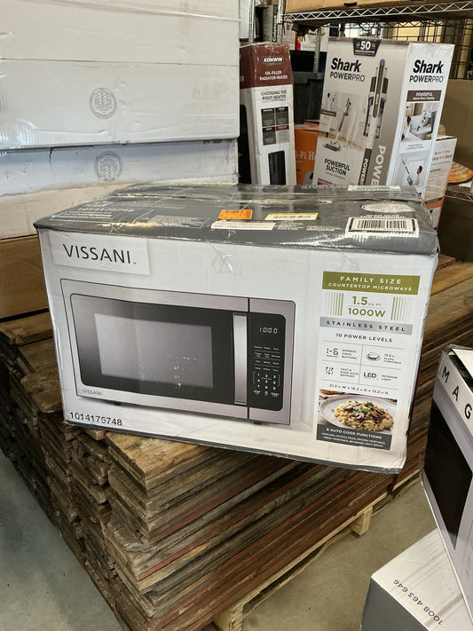 Vissani 1.5 cu ft 1000W Microwave Stainless Steel 1014175748