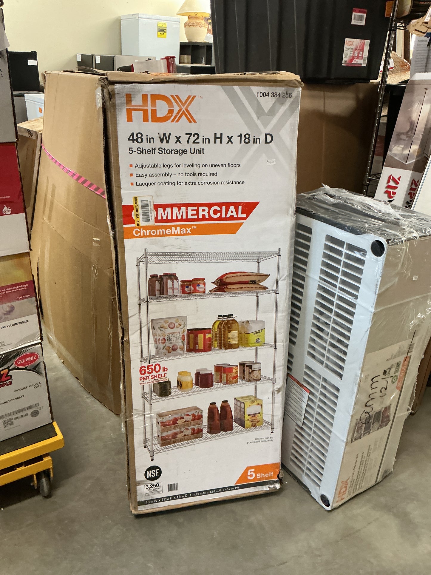 HDX 48”W x 72”H x 18”D 5 shelf storage unit