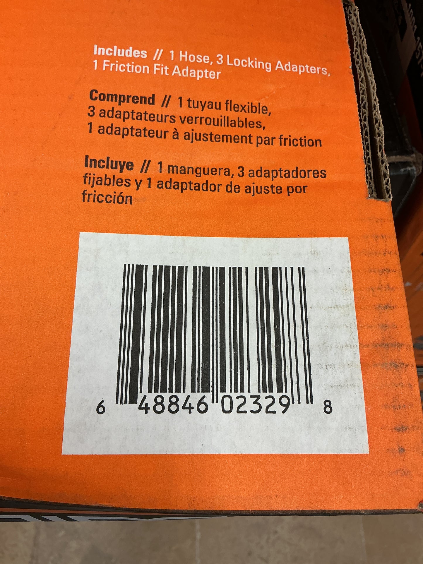 Rigid 2-1/2x7’ locking vac hose