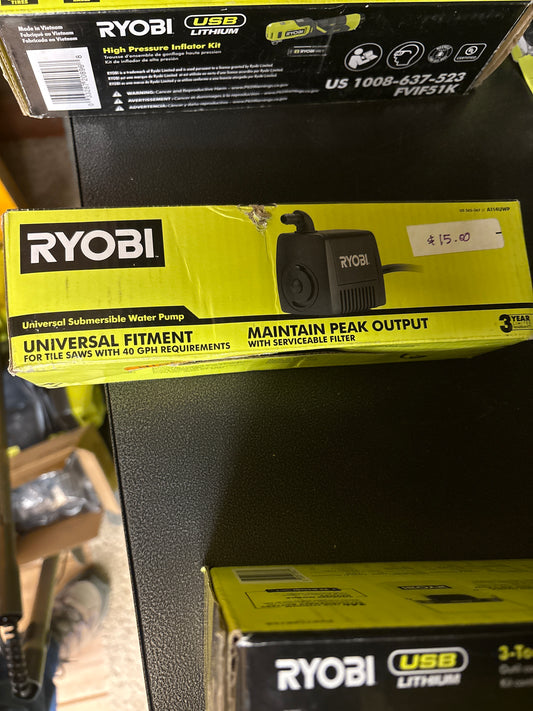 Ryobi universal submersible water pump