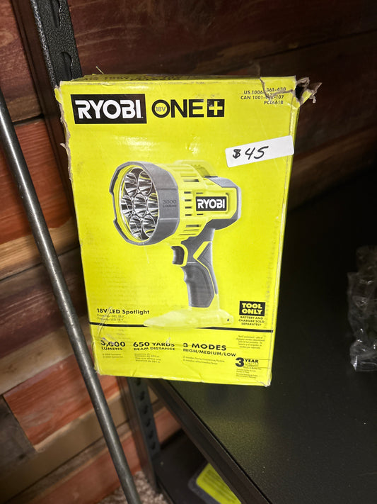 Ryobi 18v LED spotlight