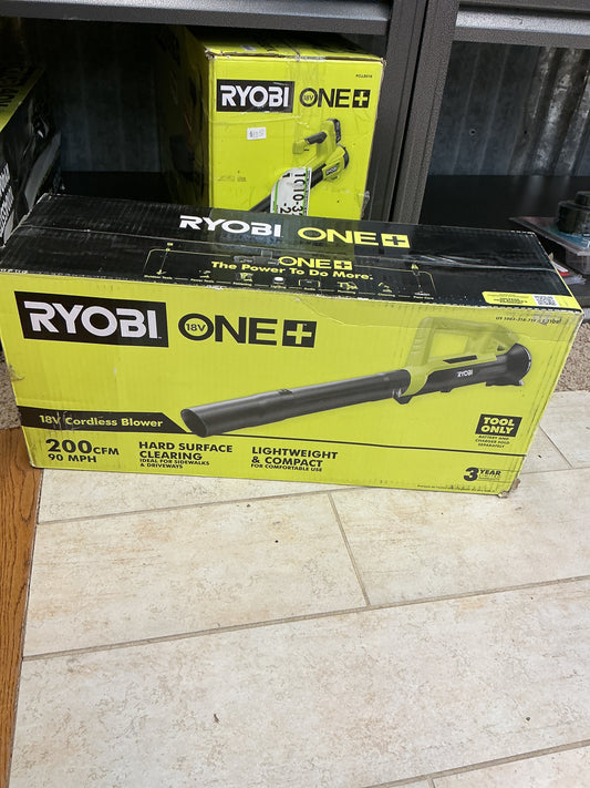 Ryobi 200 CFM 90 mph cordless blower
