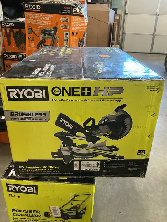 Ryobi 10” Sliding Compound Miter Saw PBLMS01B